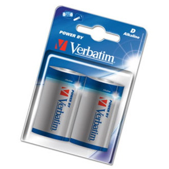 Verbatim D-LR20 Battery - Alkaline - 2