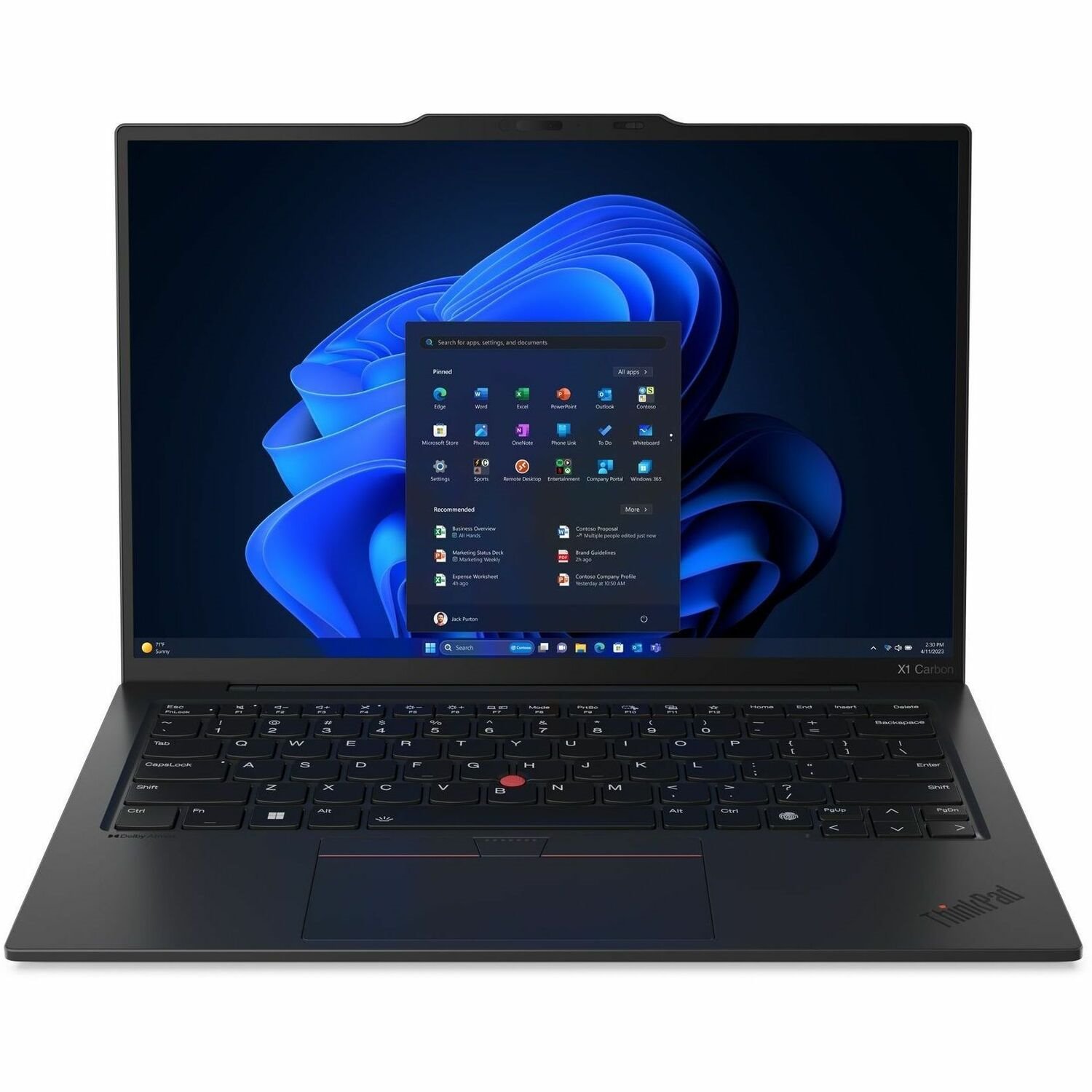Lenovo ThinkPad X1 Carbon Gen 12 21KC00CFUS 14" Touchscreen Notebook - WUXGA - 60 Hz - Intel Core Ultra 5 125U - Intel Evo Platform - 16 GB - 1 TB SSD - English Keyboard - Black Paint
