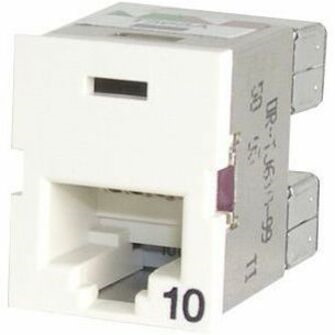 Ortronics Clarity 10g Tracjack, T568a/b, 180 Degree, Wiremold Ivory