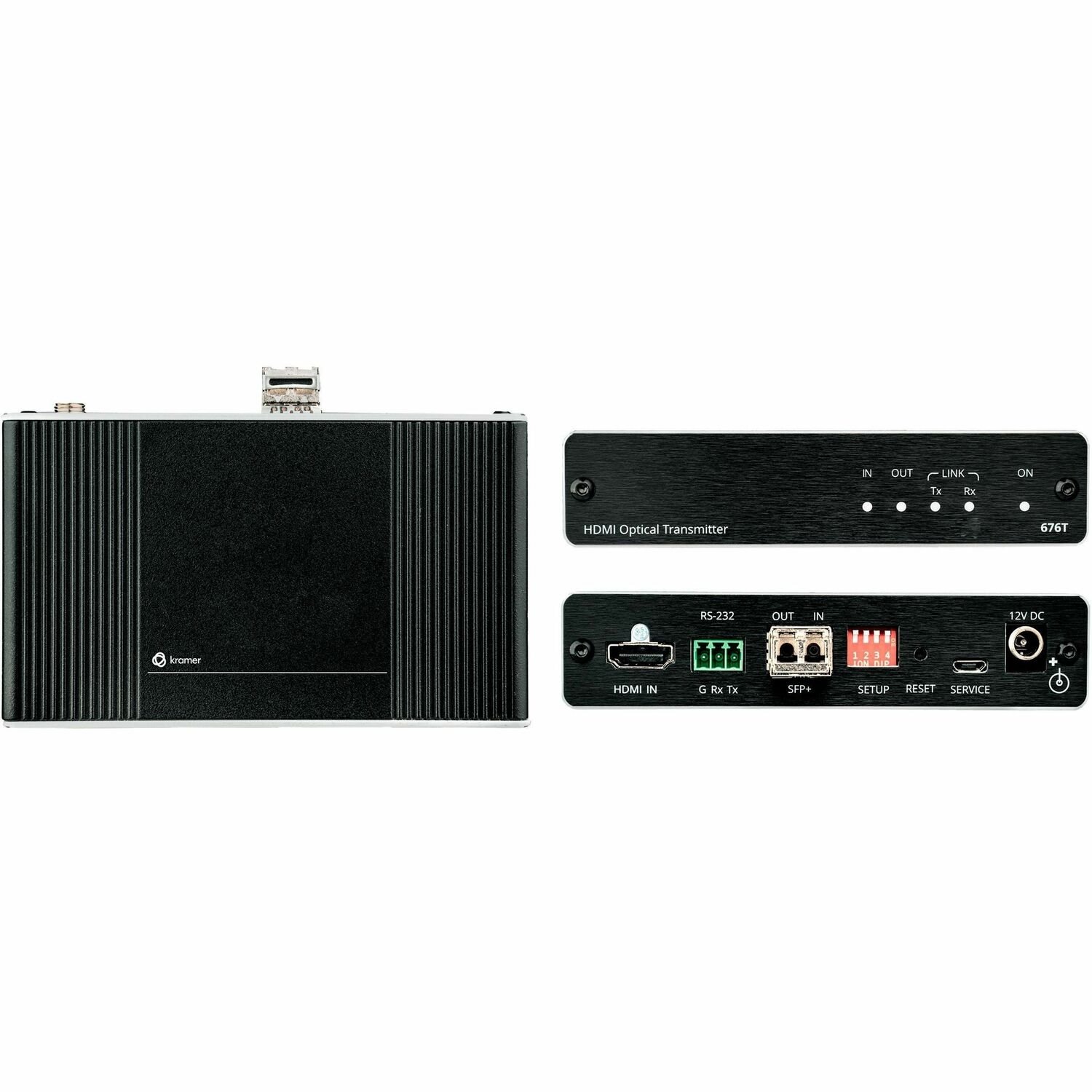Kramer 4K60 4:4:4 HDMI and RS-232 Transmitter over Ultra-Reach MM/SM Fiber Optic