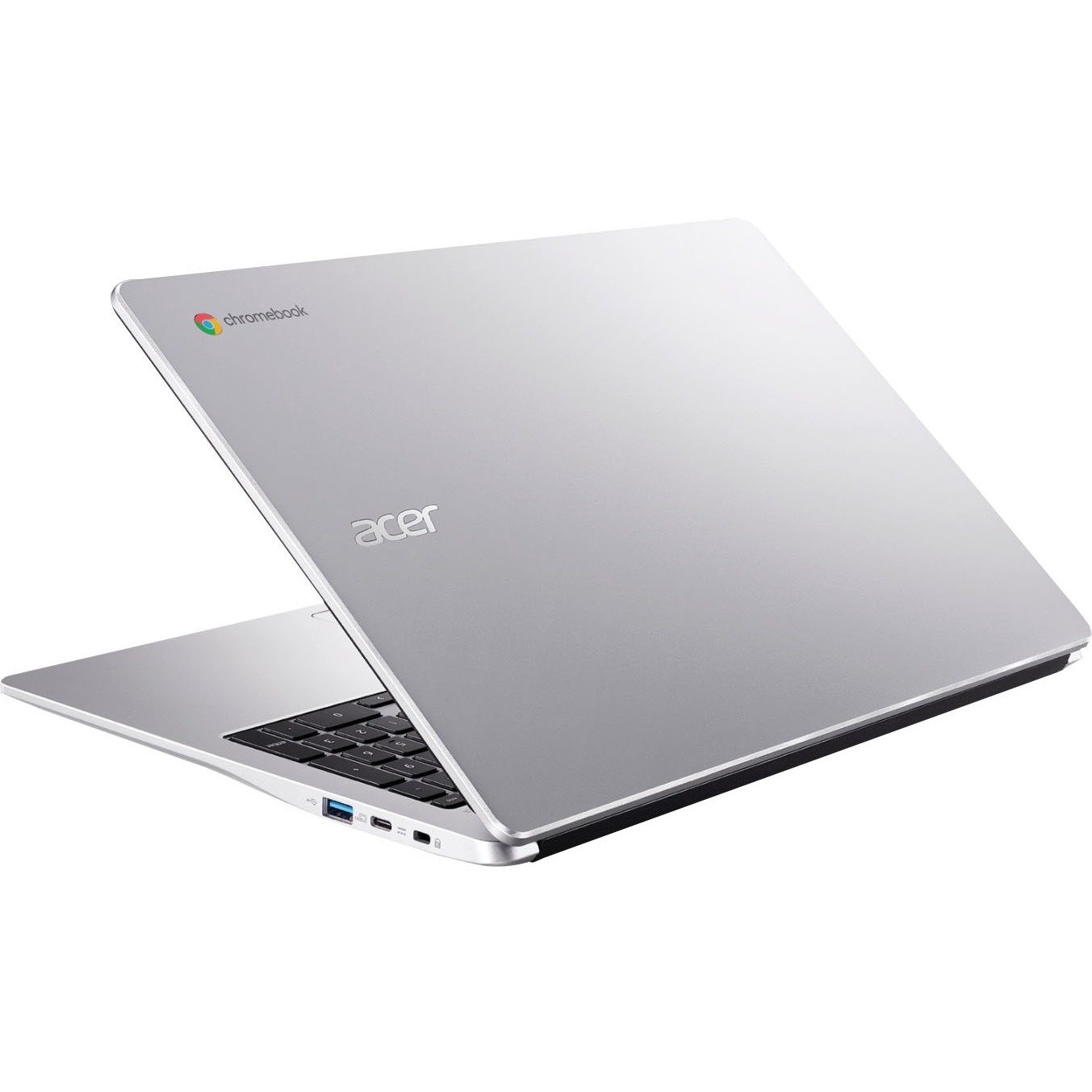 Acer Chromebook 315 CB315-4HT CB315-4HT-C72W 15.6" Touchscreen Chromebook - Full HD - Intel Celeron N5100 - 4 GB - 32 GB Flash Memory - English (US) Keyboard - Pure Silver