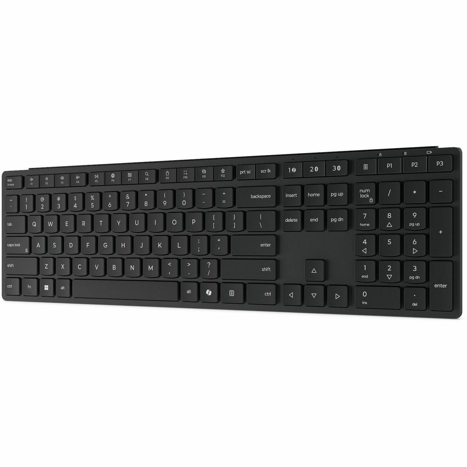 Lenovo 6000 Toetsenbord - Draadloos Verbinding - USB type A Interface - Duits, Zwitsers-Frans - Eclipse zwart