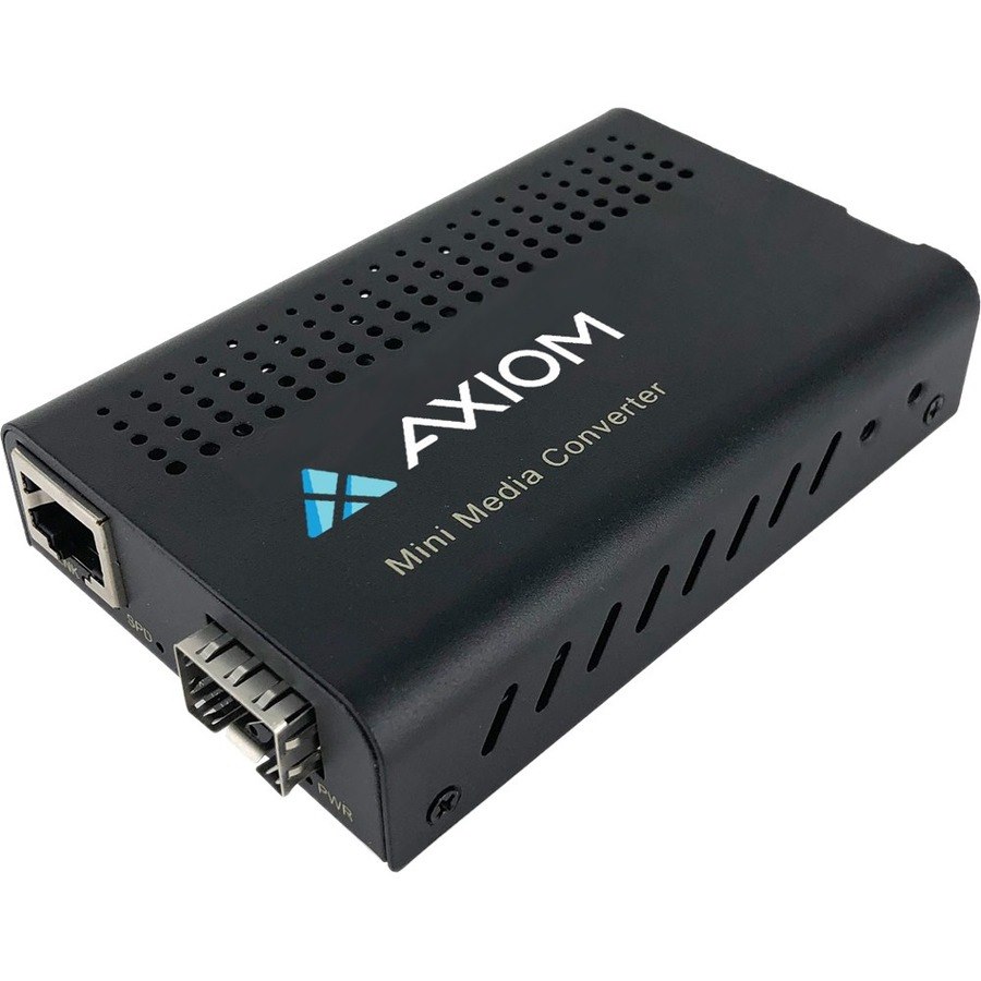 Axiom Mini 100BASE-T to 100BASE-FX Fiber Media Converter