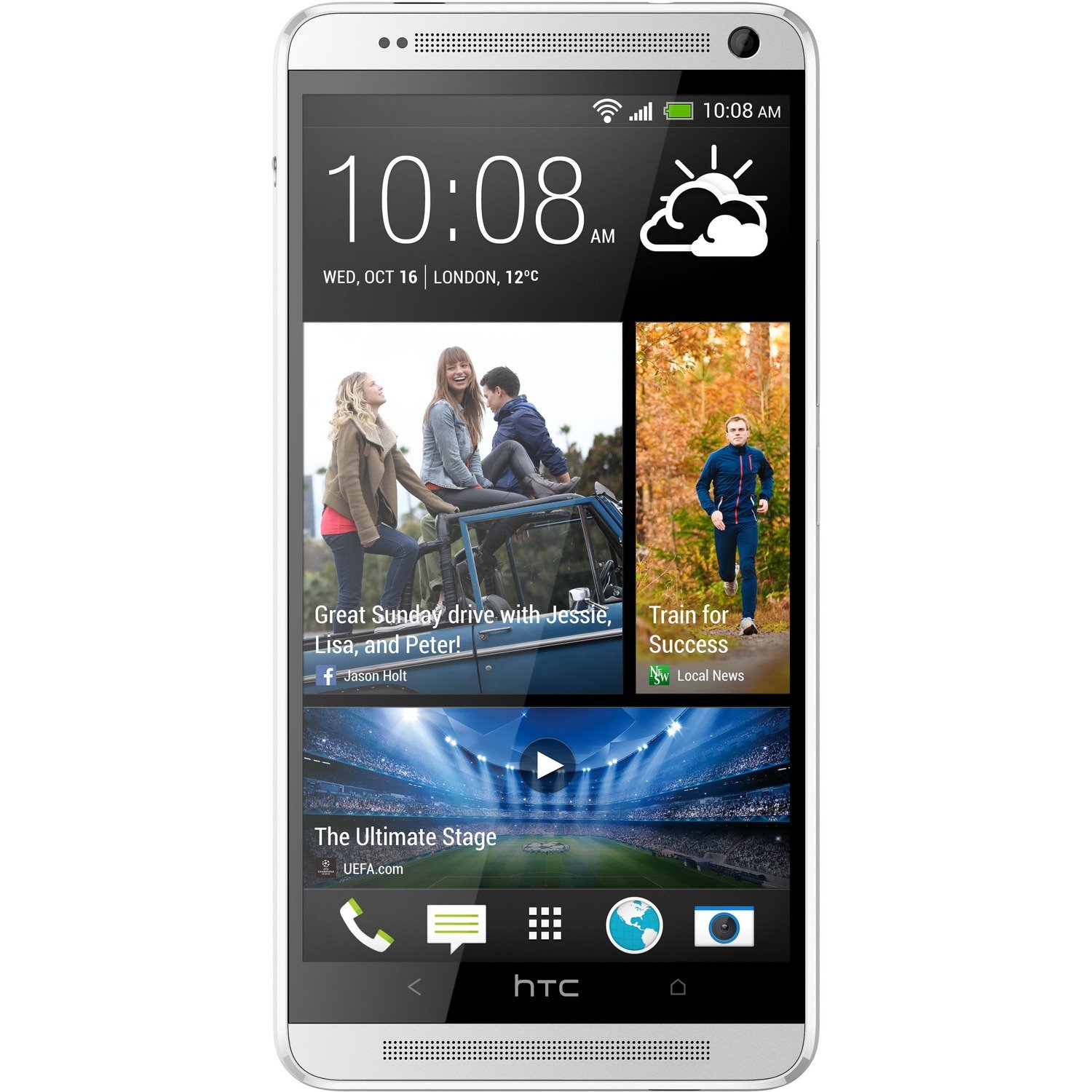 HTC One max 16 GB Smartphone - 15 cm (5.9") LCD 1920 x 1080 - 2 GB RAM - Android 4.3 Jelly Bean - 4G - Silver