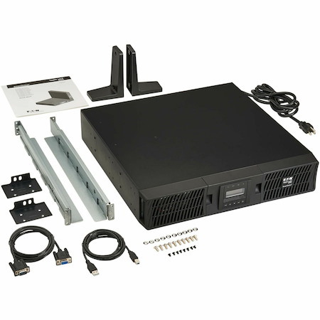 Eaton Tripp Lite Series SmartOnline 1500VA 1350W 120V Double-Conversion UPS - 8 Outlets, Extended Run, Network Card Included, LCD, USB, DB9, 2U Rack/Tower