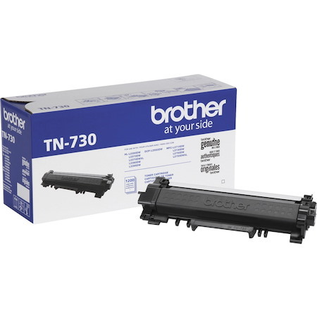 Brother Genuine TN-730 Toner Cartridge - Black