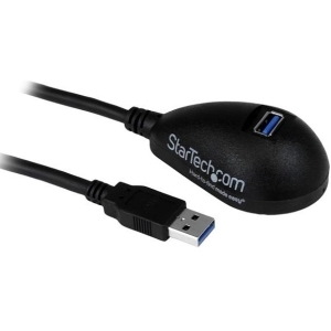 StarTech.com 5 ft Black Desktop SuperSpeed USB 3.0 Extension Cable - A to A M/F