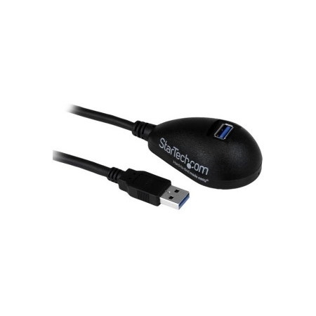 StarTech.com 5 ft Black Desktop SuperSpeed USB 3.0 Extension Cable - A to A M/F
