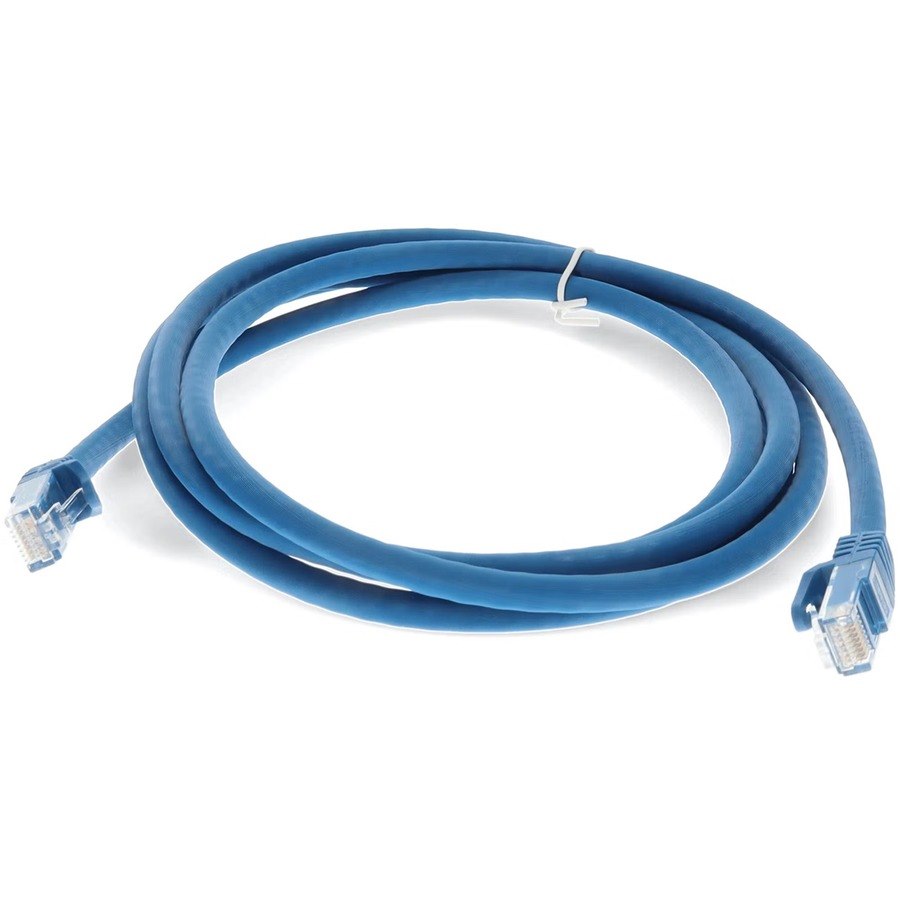 AddOn 6ft Blue CAT 6A PVC Ethernet Cable Snagless Bubble Boot RJ-45 M/M