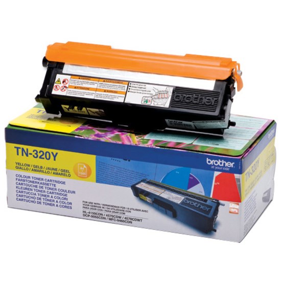 Brother TN-320Y Original Laser Toner Cartridge - Yellow - 1 / Pack