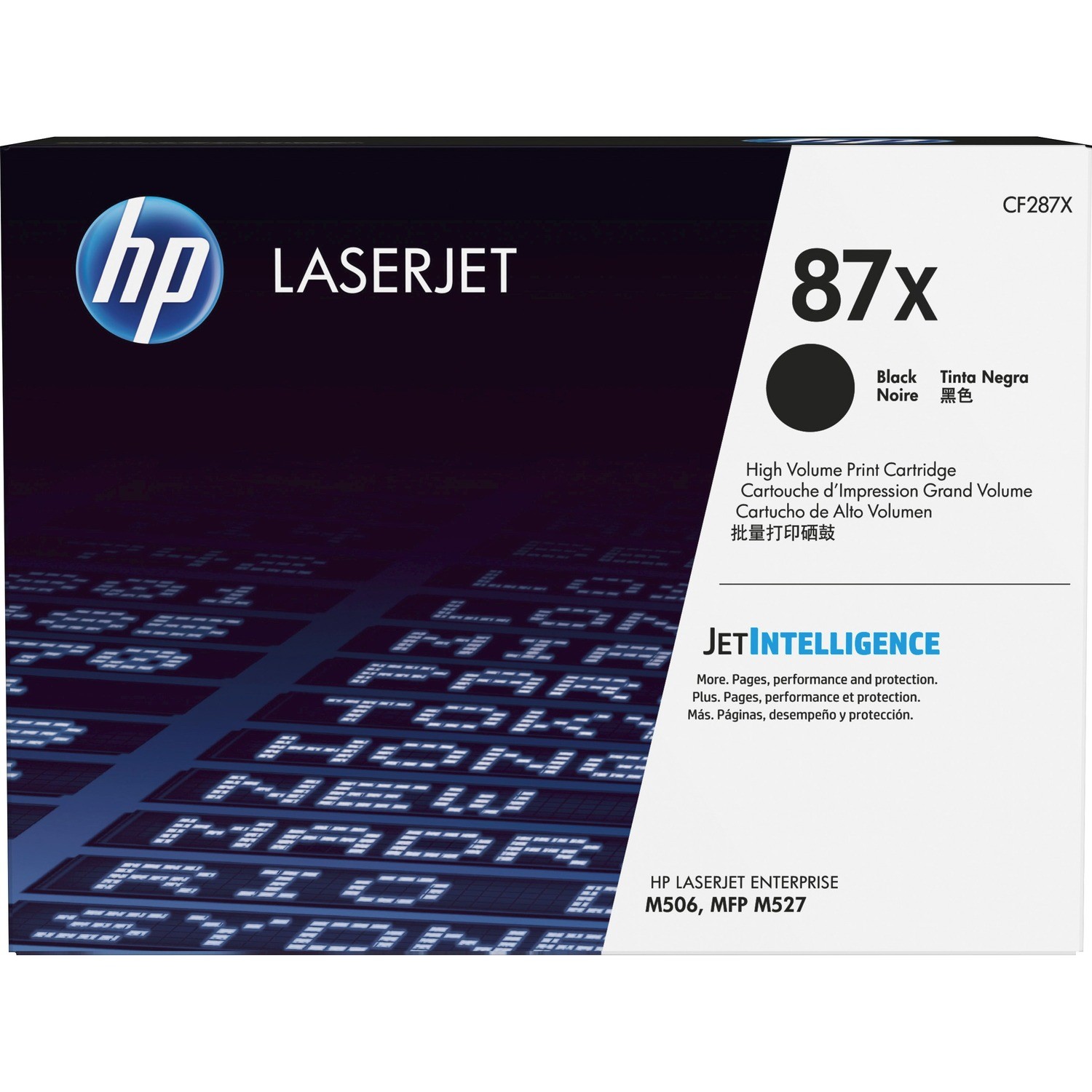 HP 87X HIGH YIELD BLACK ORIGINAL LASERJET TONER CARTRIDGE