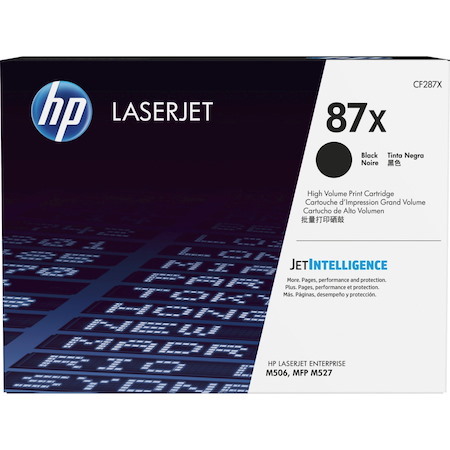 HP 87X (CF287X) Original High Yield Laser Toner Cartridge - Single Pack - Black - 1 Each