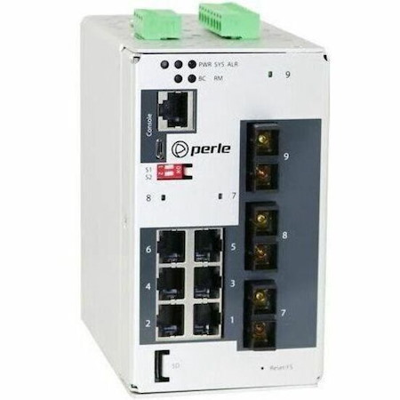 Perle IDS-509F3-C2SD20-SD40 - Industrial Managed Ethernet Switch