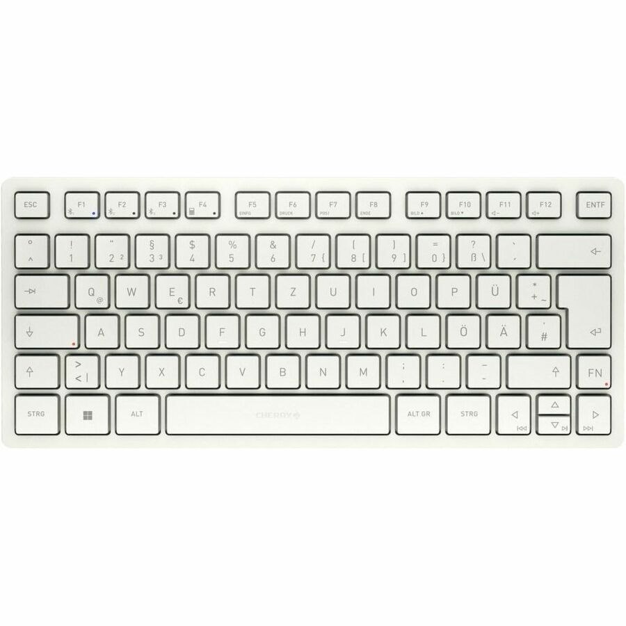 CHERRY KW 7100 Keyboard - Wireless Connectivity - German - Milk White