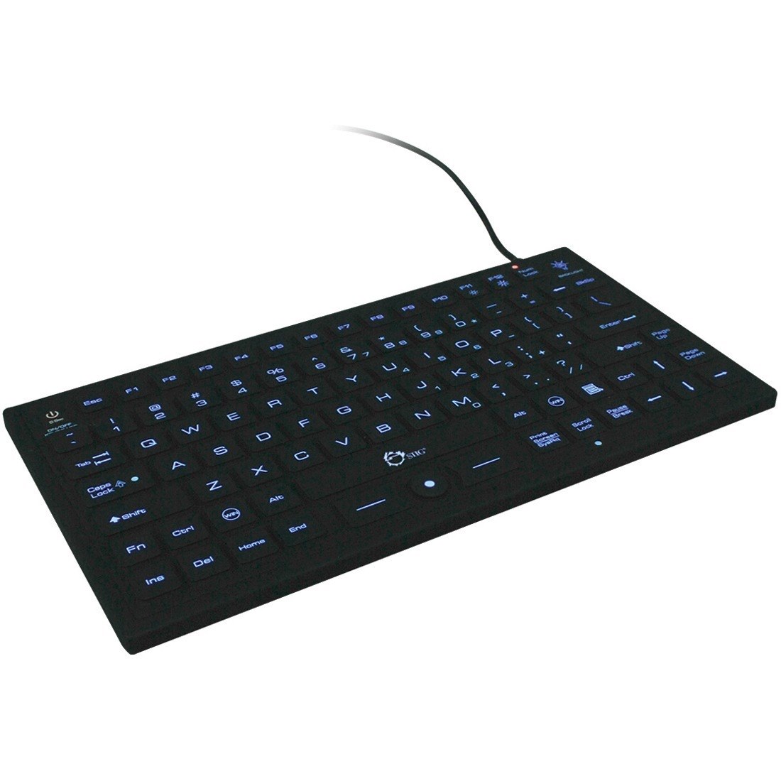 SIIG Industrial/Medical Grade Washable Backlit Keyboard with Pointing Device