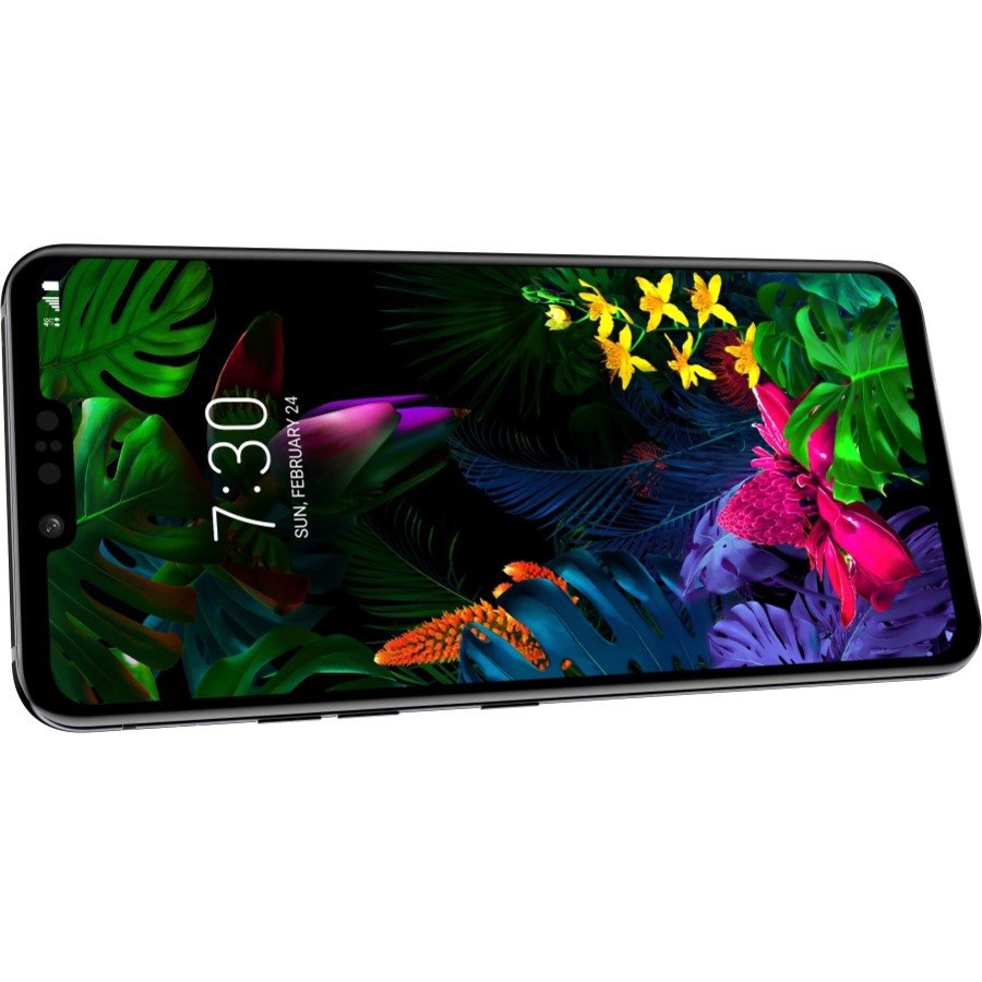 LG G8 ThinQ LMG820QM7 128 GB Smartphone - 6.1" P-OLED QHD+ 3120 x 1440 - Kryo 485Single-core (1 Core) 2.84 GHz + Kryo 485 Triple-core (3 Core) 2.42 GHz + Kryo 485 Quad-core (4 Core) 1.79 GHz - 6 GB RAM - Android 9.0 Pie - 4G - Black