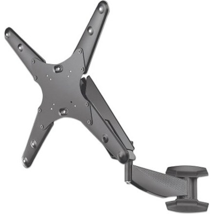 TV & Monitor Mount, Wall, Spring Arm, 1 screen, Screen Sizes: 21-55" , Black, VESA 75x75 to 400x400mm, Max 30kg, LFD, Height Adjustable Swivel Arm, Lifetime Warranty