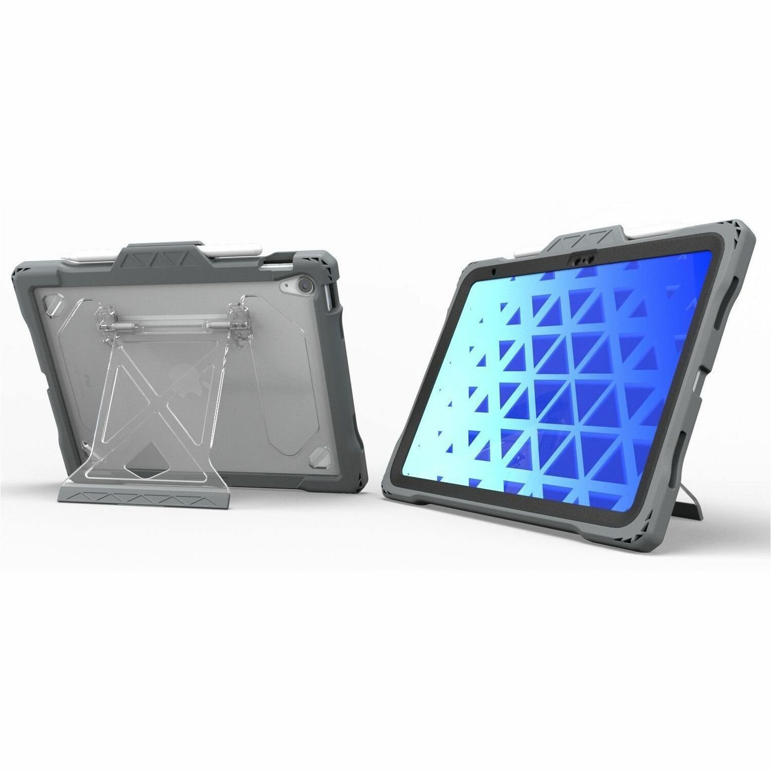 MAXCases Shield Extreme-X2 for iPad 10 10.9" (2022) (Black Bezel-Gray Case)