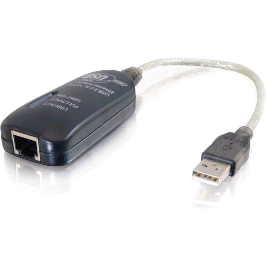 C2G 7.5in USB 2.0 to Ethernet Adapter