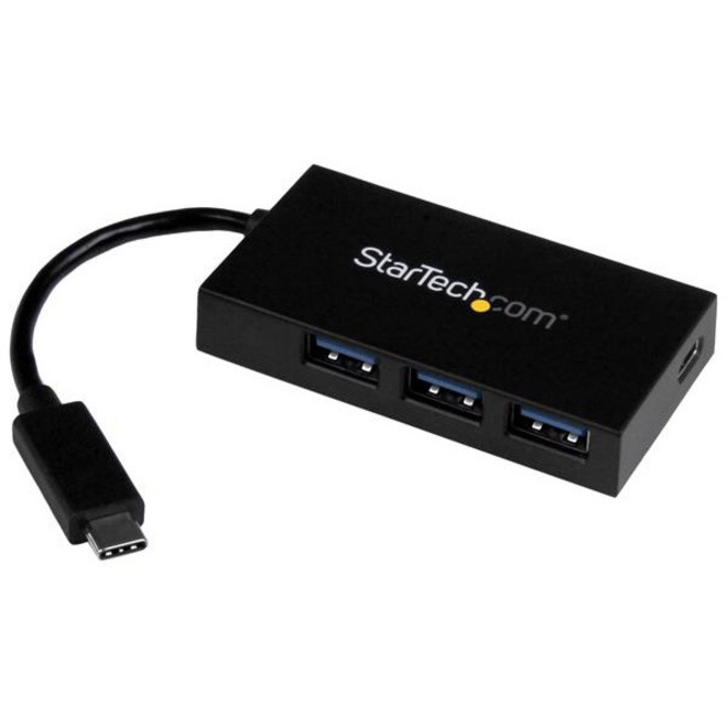 StarTech.com USB C Hub &acirc;&euro;" 4 Port USB-C to USB-A (3x) and USB-C (1x) &acirc;&euro;" with Power Adapter &acirc;&euro;" USB Type C Hub &acirc;&euro;" Port Expander