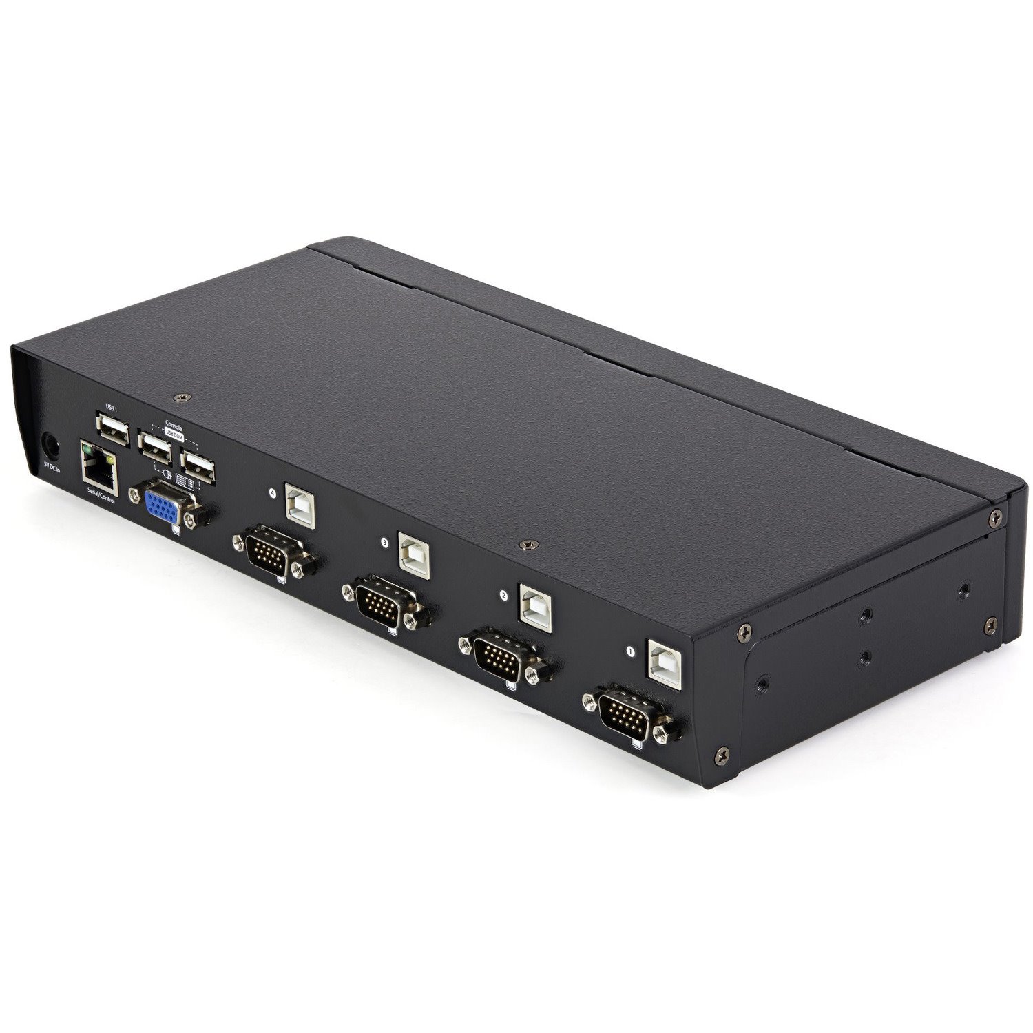 StarTech.com 4 Port USB VGA KVM Switch with DDM Fast Switching Technology and Cables