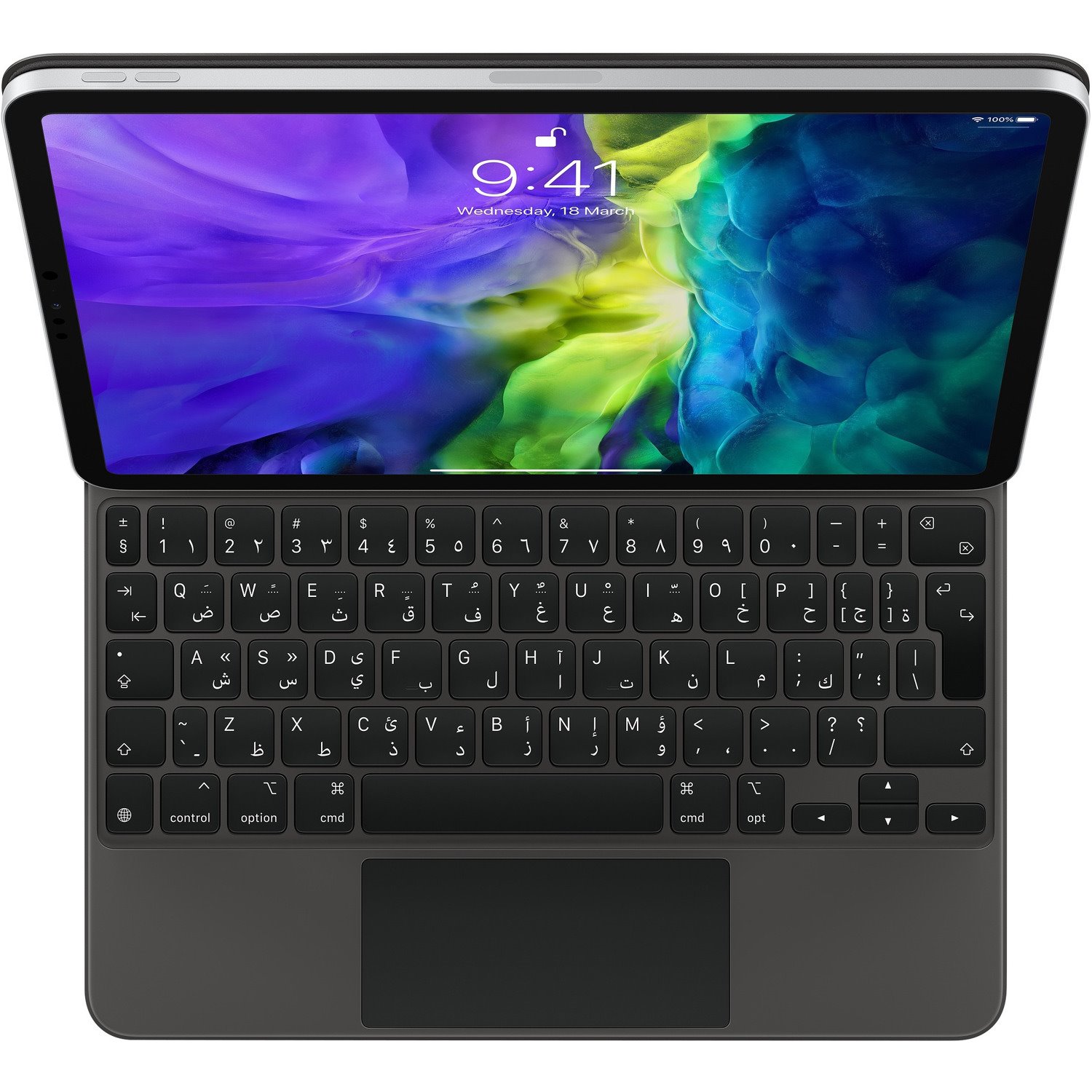 Apple Magic Keyboard/Cover Case for 27.9 cm (11") Apple iPad Pro Tablet - English (US) Keyboard - Black