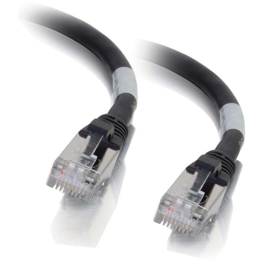 C2G-25ft Cat6a Snagless Shielded (STP) Network Patch Cable - Black