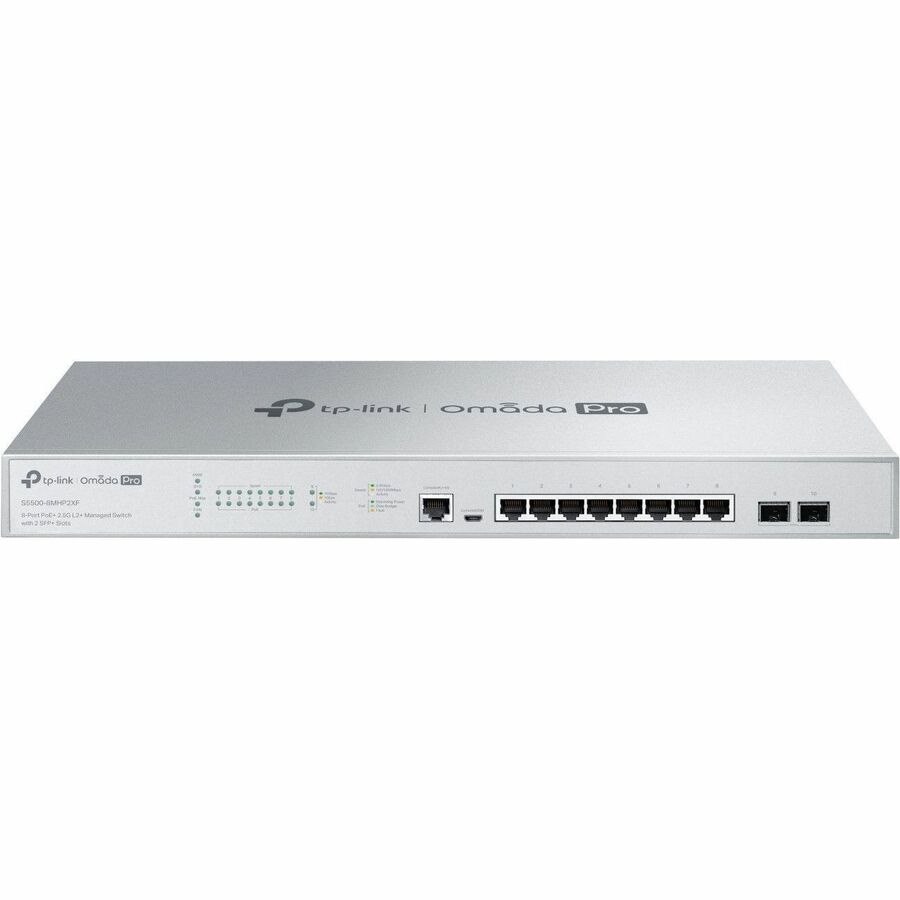 Tp-Link Omada Pro 8-Port Managed L2+ Switch, 2.5G Poe+(8), SFP+(2), 1U, 5YR