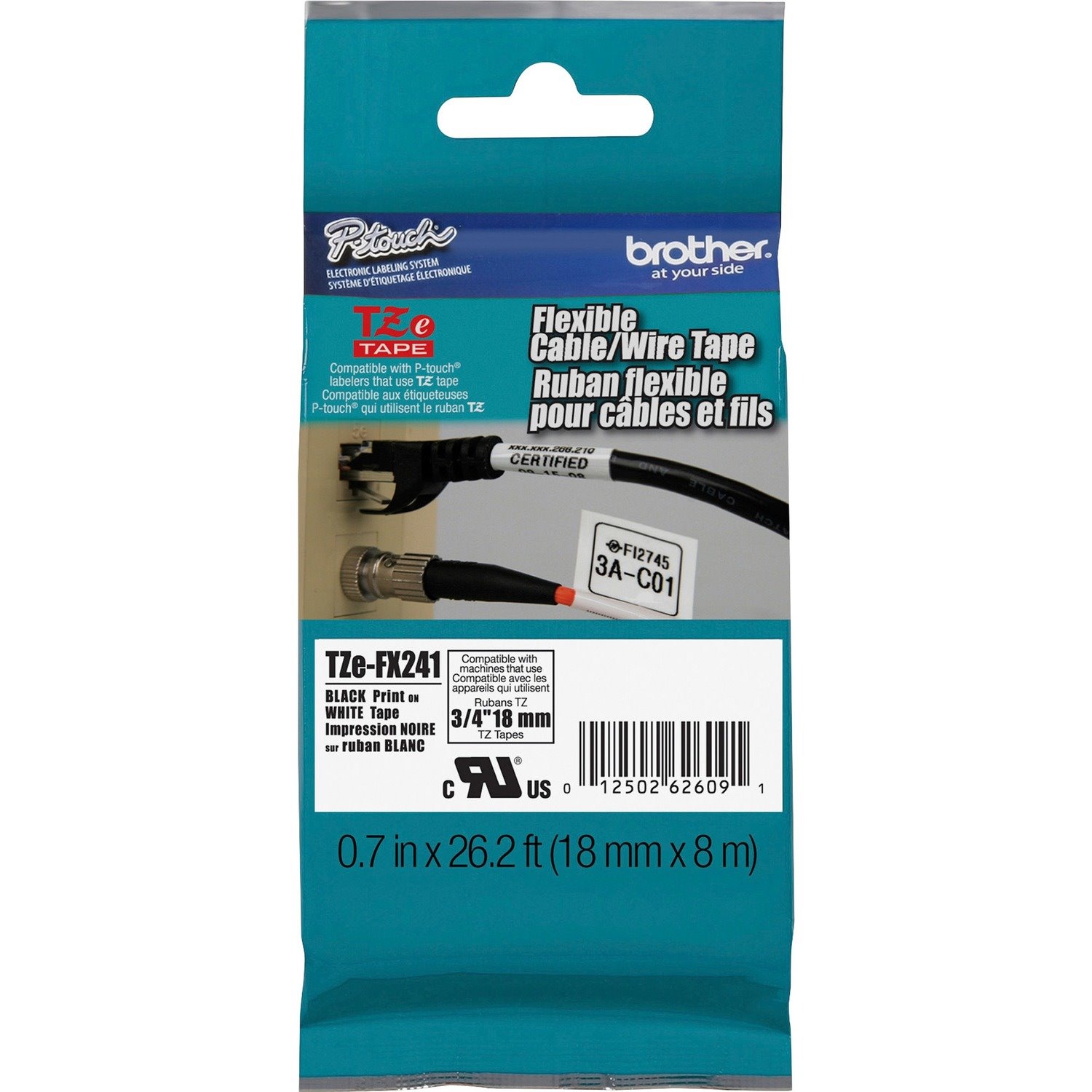 Brother P-Touch TZe Laminated Tape