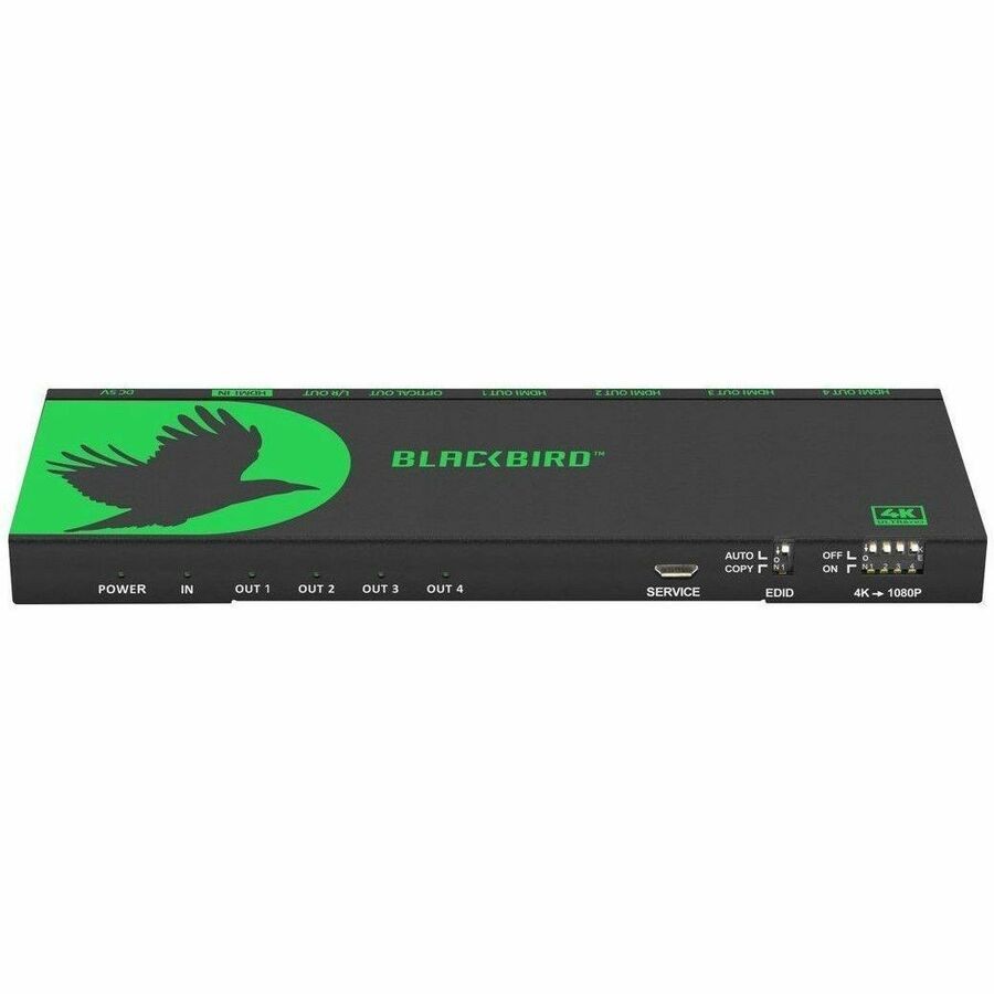 Monoprice Blackbird 4K 1X4 Hdmi Splitter_ Supports Hdmi 2.0_ HDCP 2.2_ 4K@60HZ_ YCBCR 4:4:
