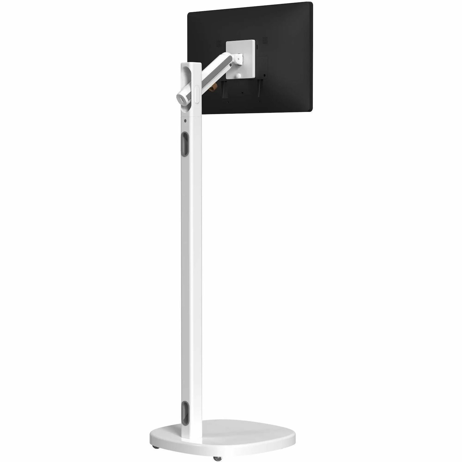 CTA Digital Mobile Rolling Spring Adjustable Floor Stand for Displays up to 22 lbs