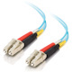 C2G 8m LC-LC 10Gb 50/125 Duplex Multimode OM3 Fiber Cable - Aqua - 26ft