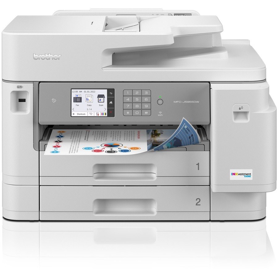 Brother MFC-J5955DW Wireless INKvestment Tank Inkjet Multifunction Printer - Color