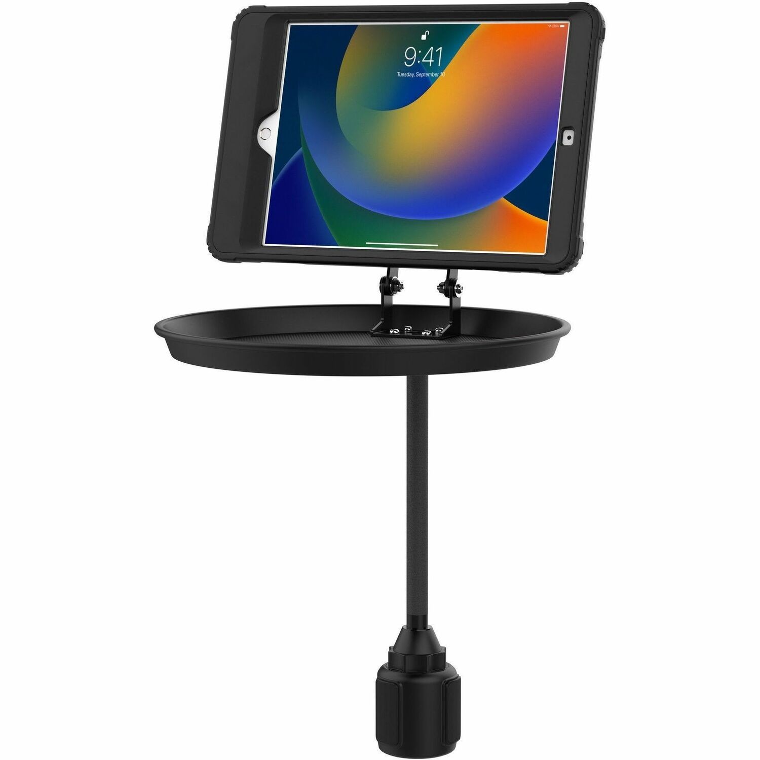 CTA Vehicle Cup Holder VESA-Compatible Tablet Mount with Tray