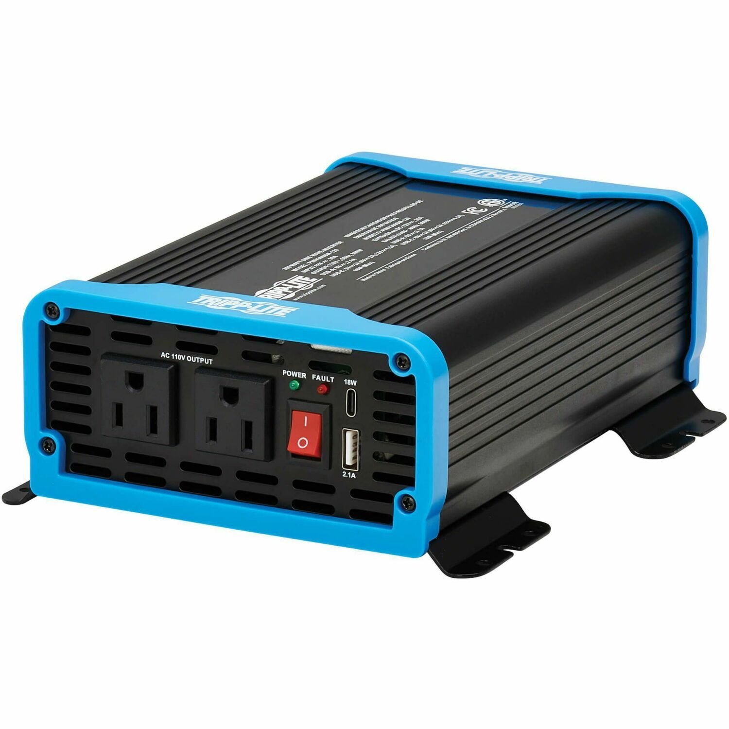 Eaton Tripp Lite Series 300W Compact Power Inverter - 2x 5-15R, USB Charging, Pure Sine Wave