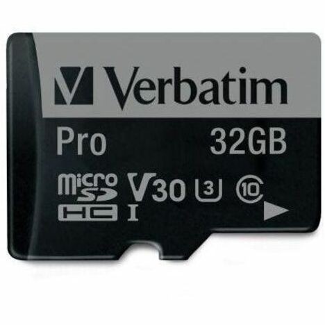 Verbatim Pro 32 GB Klasse 10/UHS-I (U3) microSDHC - 1 - TAA Compliant