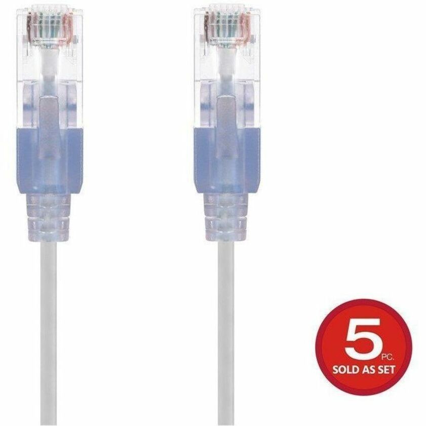 Monoprice Slimrun Cat6a Ethernet Patch Cable - Snagless RJ45_ Stranded_ Utp_ Pur