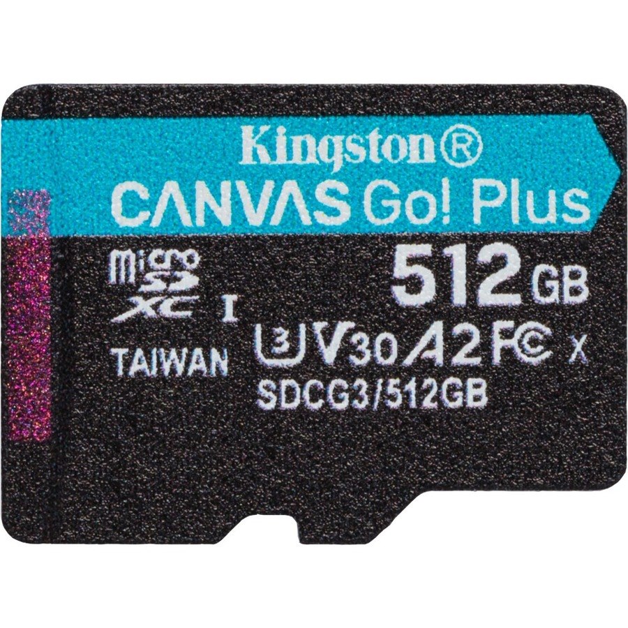 Kingston Canvas Go! Plus SDCG3 512 GB Class 10/UHS-I (U3) microSDXC