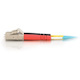 C2G 10m LC-LC 10Gb 50/125 Duplex Multimode OM3 Fiber Cable - Aqua - 33ft