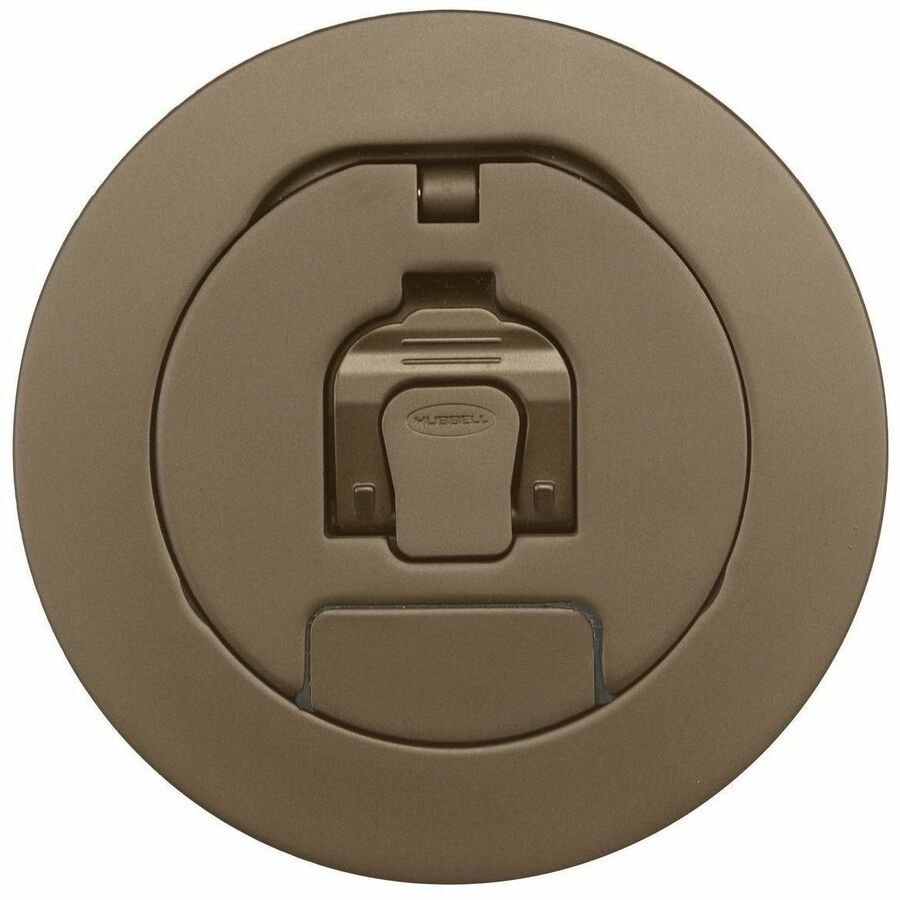 Hubbell Premise Wiring Recessed 4" Series, Cover Assembly, Bronze Plated Finish
