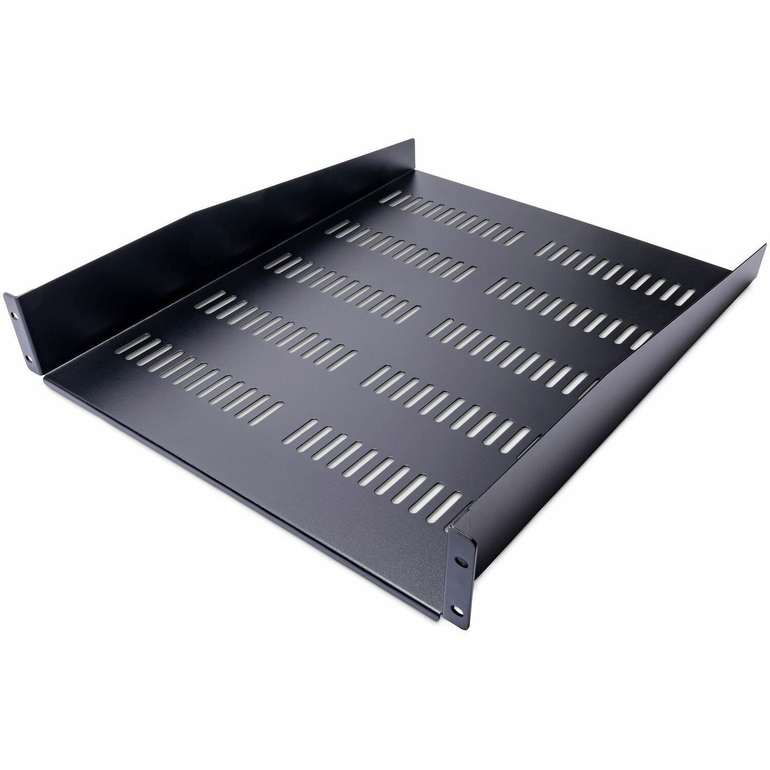 StarTech.com 2 HE Fest montierter Fachboden f&uuml;r Server Rack/ Schrank bis 22 Kg - 55 cm Tief - bel&uuml;ftet