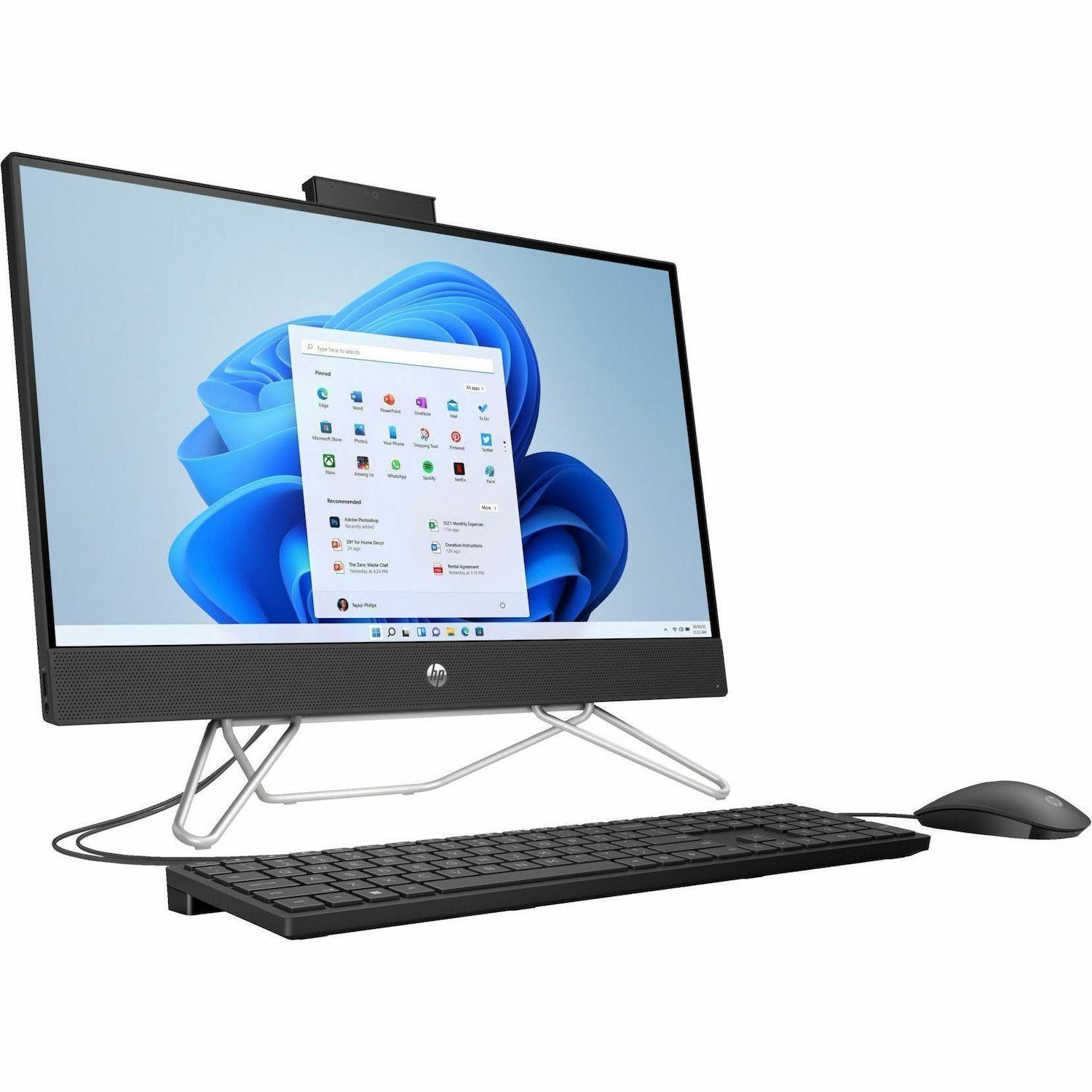 HP 24-cb0000a 24-cb0309c All-in-One Computer - AMD Athlon Gold 3150U - 8 GB - 512 GB SSD - 23.8" Full HD - Desktop - Jet Black - Refurbished