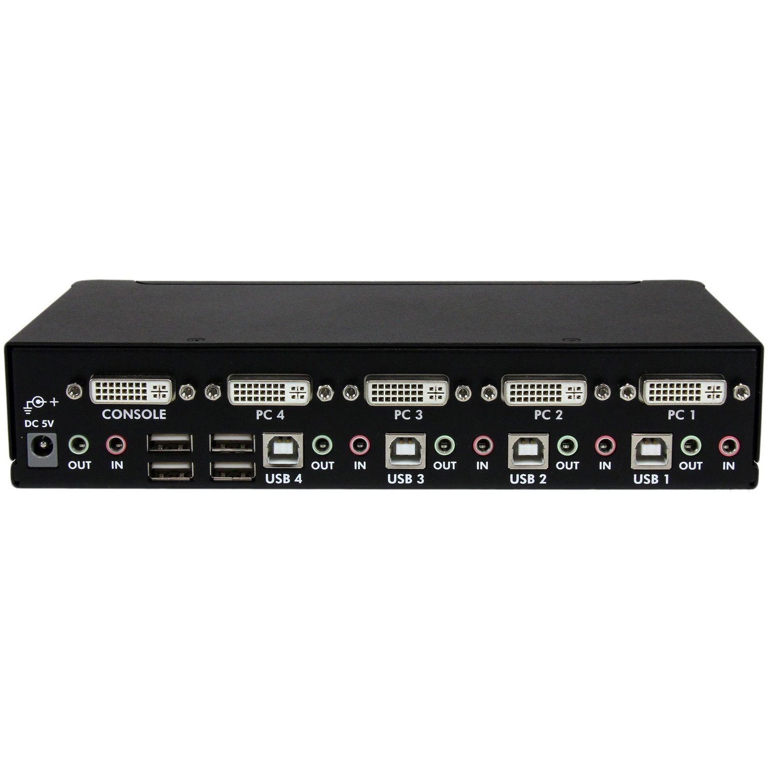 StarTech.com 4 Port High Resolution USB DVI Dual Link KVM Switch with Audio