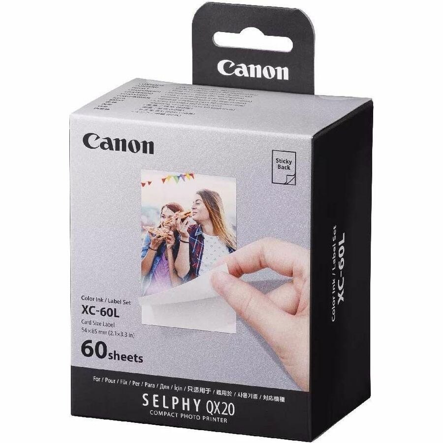 Canon XC-60L Original Dye Sublimation Ink Cartridge/Paper Kit Pack