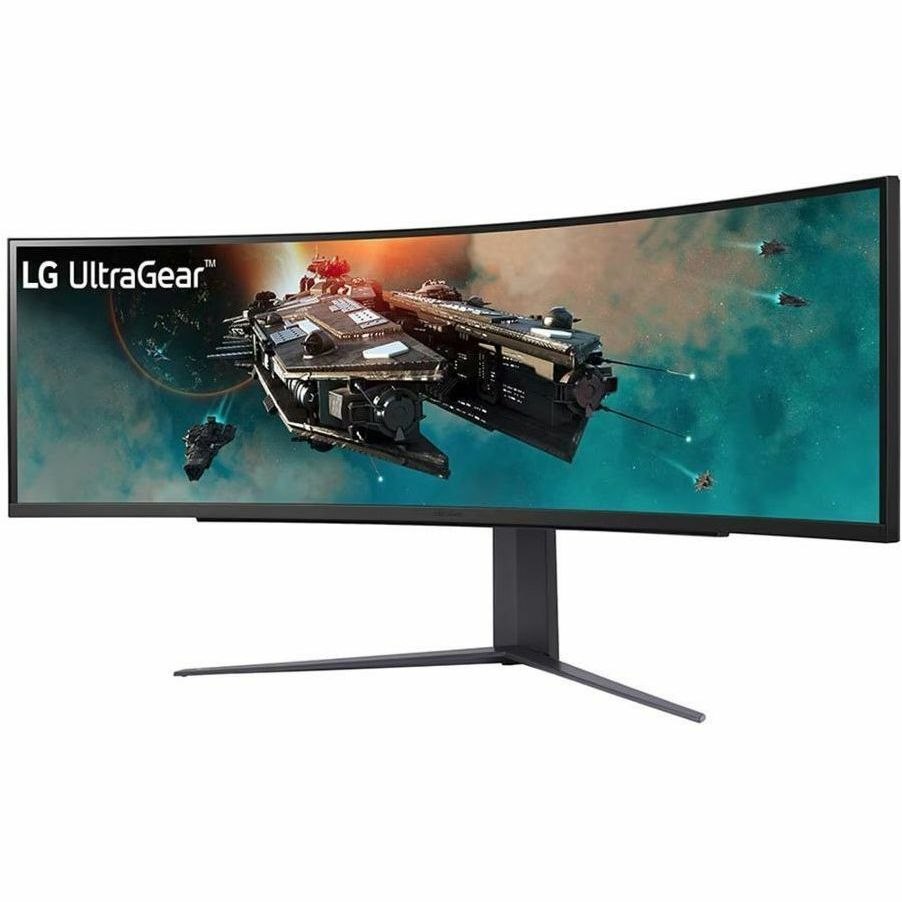 LG UltraGear 49GR85DC-B 49" Class Dual Quad HD (DQHD) Curved Screen Gaming LED Monitor - 32:9 - Purple Grey