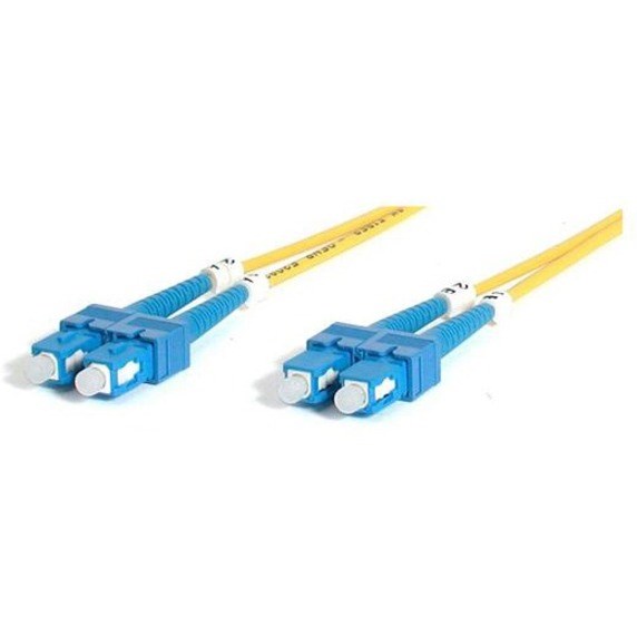 StarTech.com 2m Fiber Optic Cable - Single-Mode Duplex 9/125 - LSZH - SC/SC - OS1 - SC to SC Fiber Patch Cable