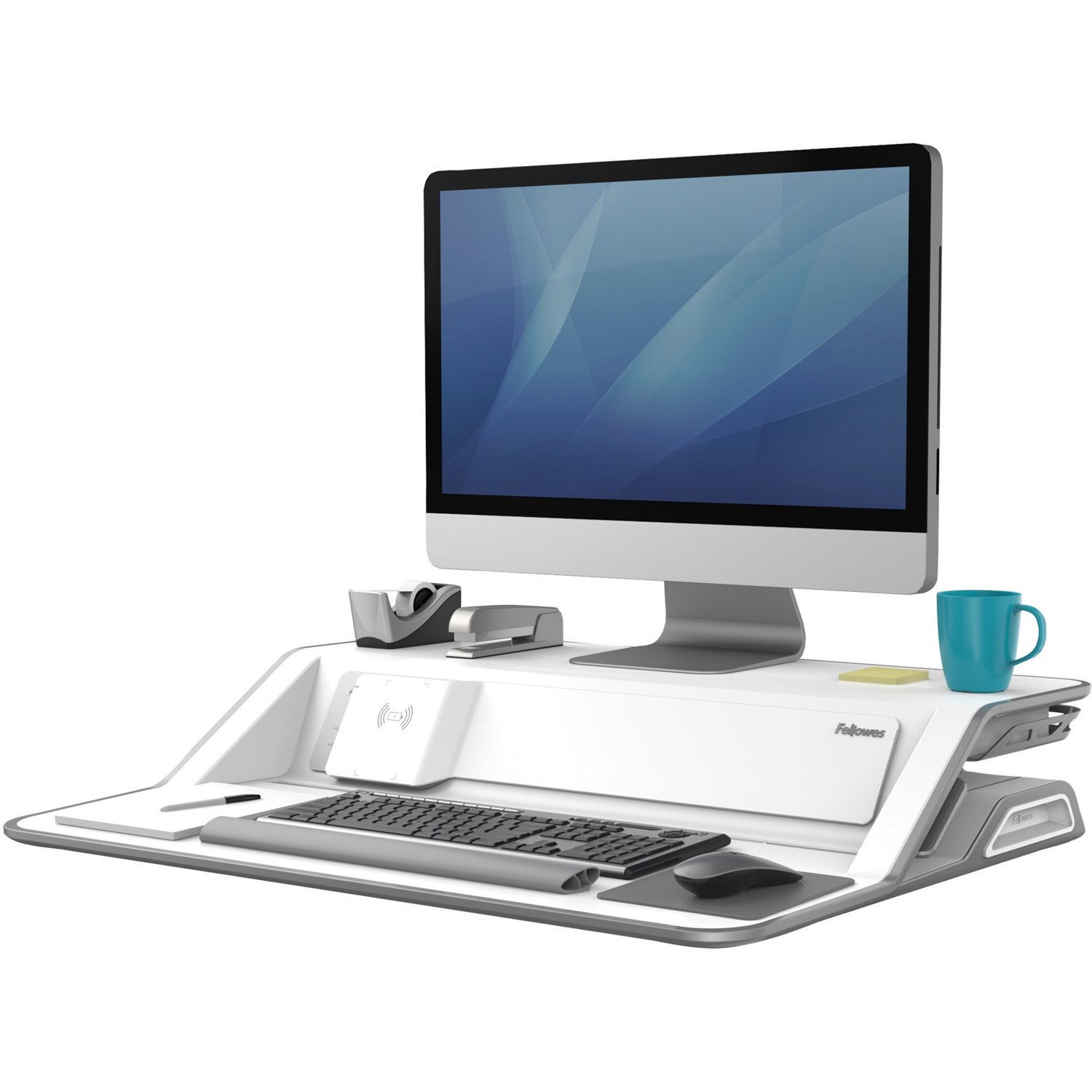 Fellowes Lotus&trade; DX Sit-Stand Workstation - White