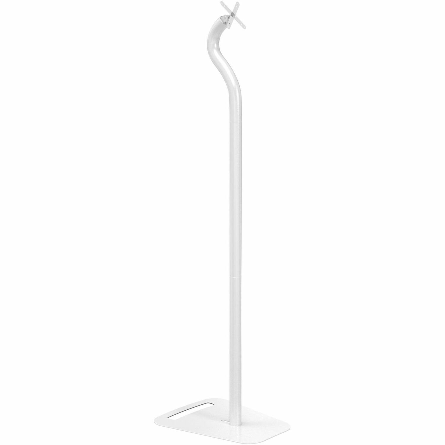 CTA Digital Premium Security Swan Neck Floor Stand with VESA Plate (White)