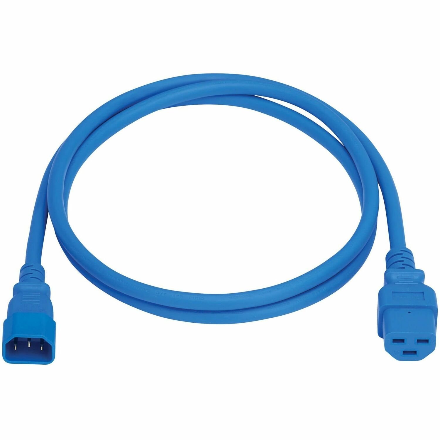 Eaton Tripp Lite Series Power Cord, C14 to C21 - Heavy-Duty, 15A, 250V, 14 AWG, 5 ft. (1.5 m), Blue