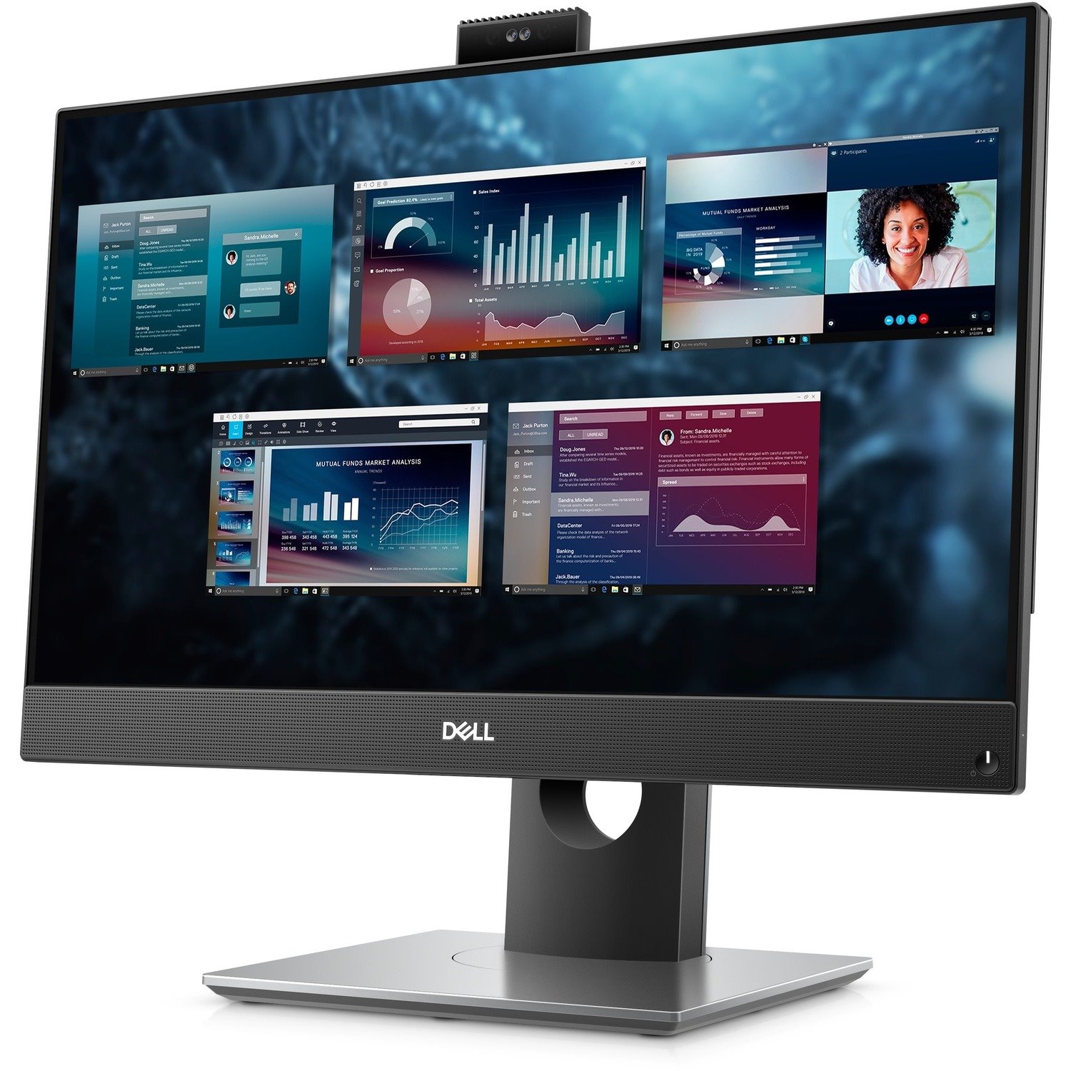Dell OptiPlex 5000 5490 All-in-One Computer - Intel Core i5 10th Gen i5-10500T - 8 GB - 256 GB SSD - 23.8" Full HD Touchscreen - Desktop - Black